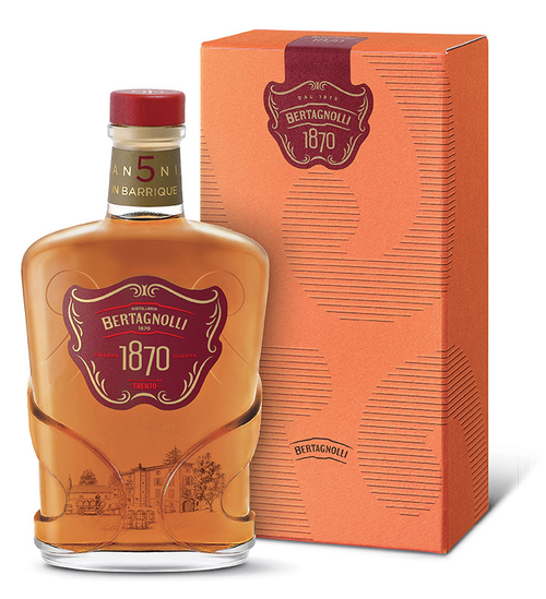 Grappa Riserva 1870  affinata 5 anni  Bertagnolli