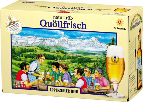 Appenzeller Quöllfrisch Naturtrüeb 10er EW Gelb