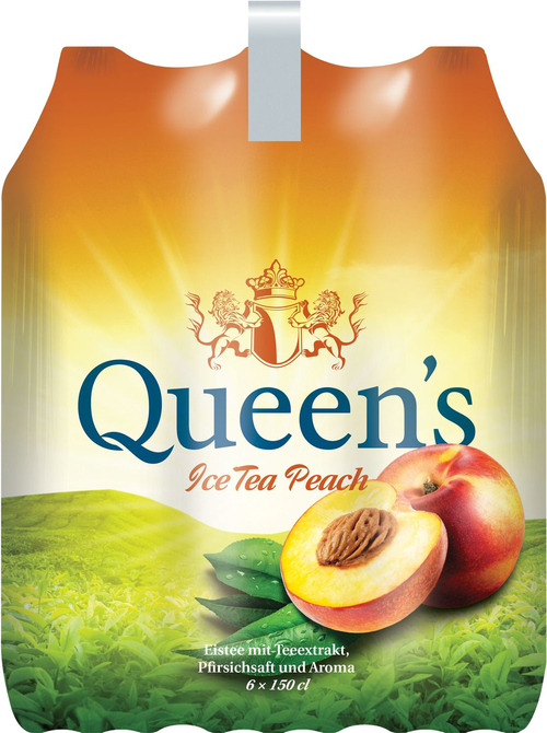 Queen's Ice Tea Peach Pet Schrumpfpackung