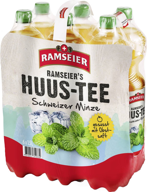 Ramseier Huus-Tee Minze Pet Schrumpfpackung