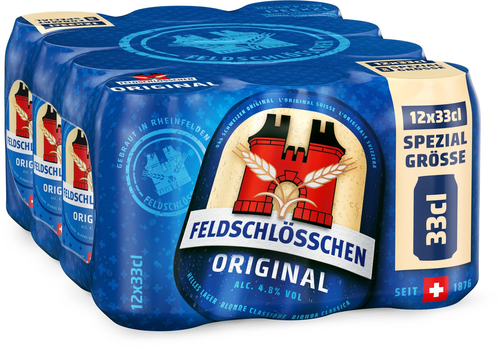 Feldschlösschen Lager Dosen 2x12er
