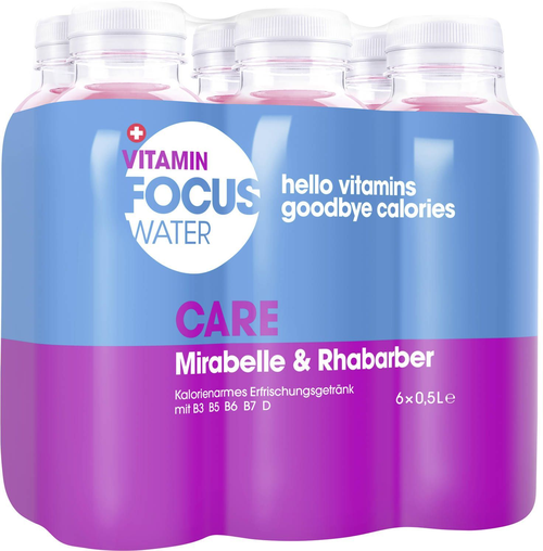 Focuswater Care Mirabelle & Rhubarb 1x6er Pet