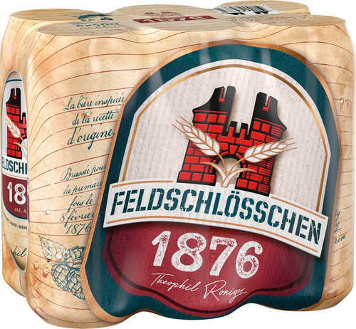 Feldschlösschen 1876 1x6er Dosen