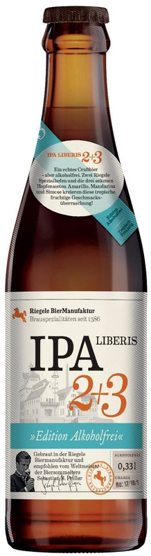Riegele IPA Liberis 2+3 Alkoholfrei