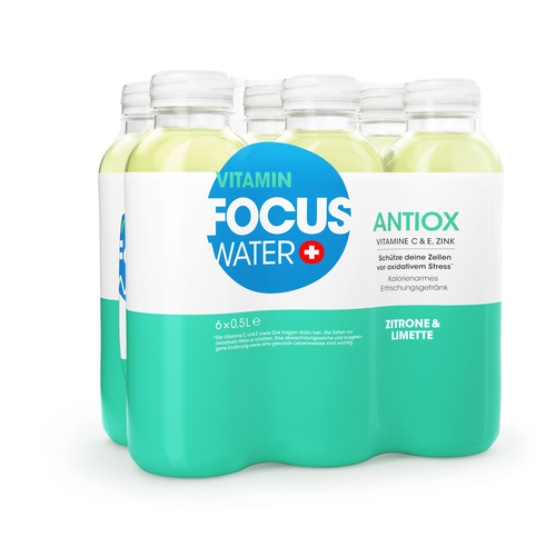 Focuswater Antiox Lemon und Ginger 1x6er Pet