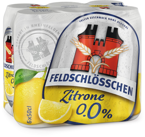Feldschlösschen alkoholfrei Zitrone Dosen 1x6er