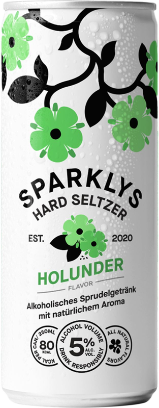 Sparklys Hard Seltzer Holunderblüte