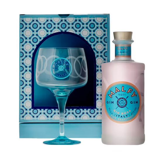 Malfy Gin Rosa 70cl Set mit Glas