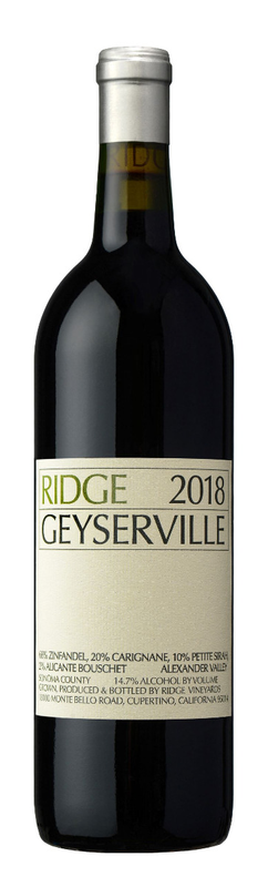 Ridge Geyserville Alexander Valley,Sonoma County