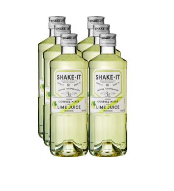 Shake-It Cordial Mixer Lime Juice 6er