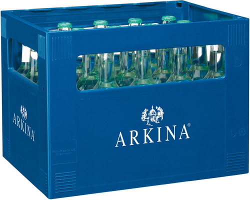 Arkina wenig Co2 grün Glas