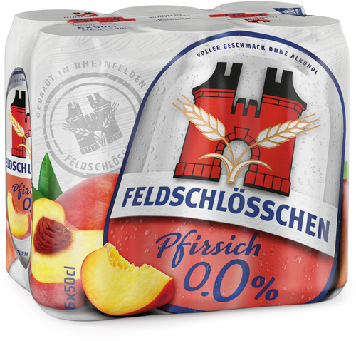 Feldschlösschen alkoholfrei Pfirsich Dosen 1x6er