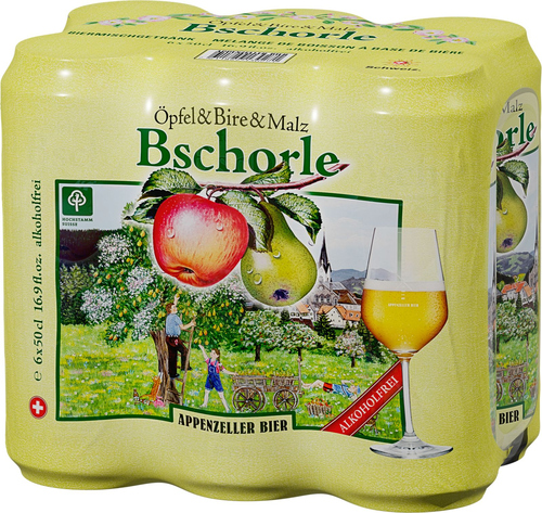 Appenzeller Bier Bschorle Dosen 1x6er alkoholfrei