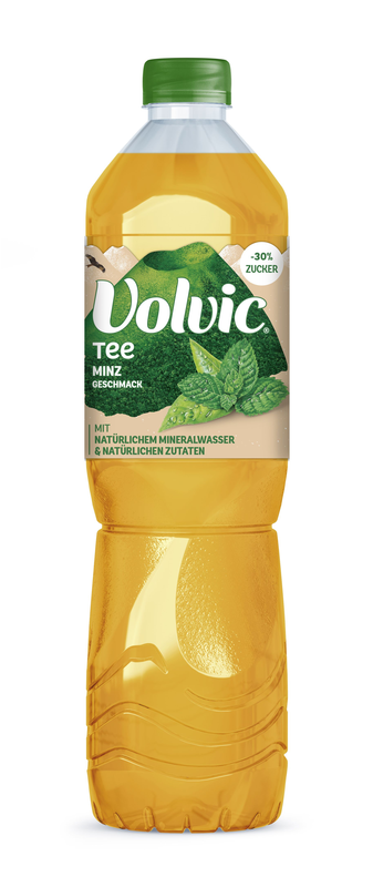 Volvic Pet Grüntee Minze Schrumpfpackung
