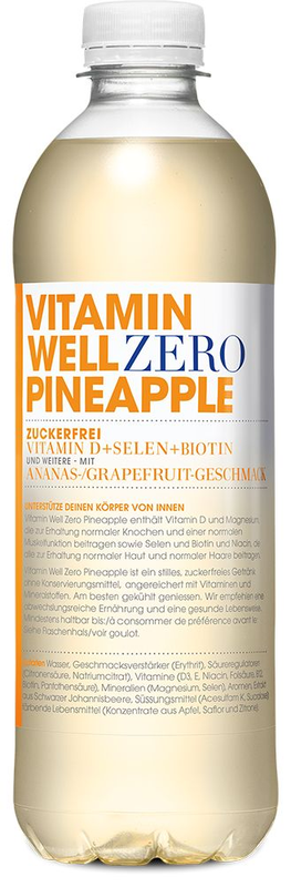 Vitamin Well Zero Ananas EW Pet