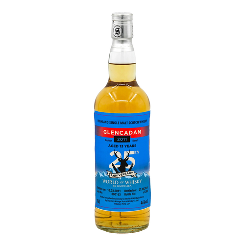 Glencadam Bourbon Barrel Un Chillfiltered Collection 25th Anniversary World of Whisky by Waldhaus 13y.