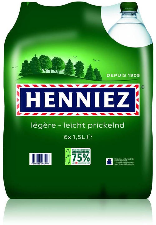 Henniez grün Pet Schrumpfpackung