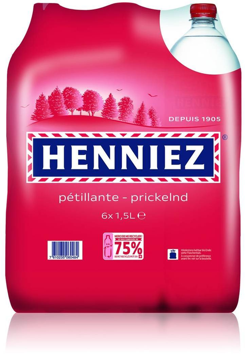 Henniez rot Pet Schrumpfpackung