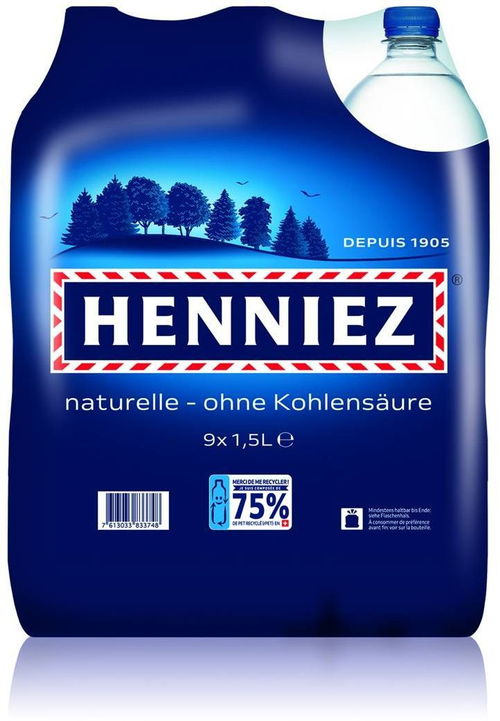 Henniez blau Pet Schrumpfpackung