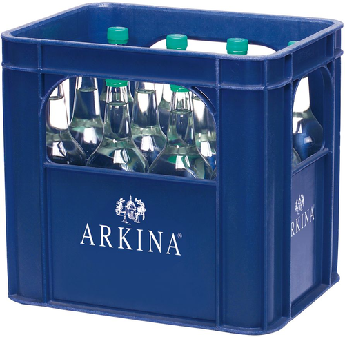 Arkina wenig Co2 grün Glas