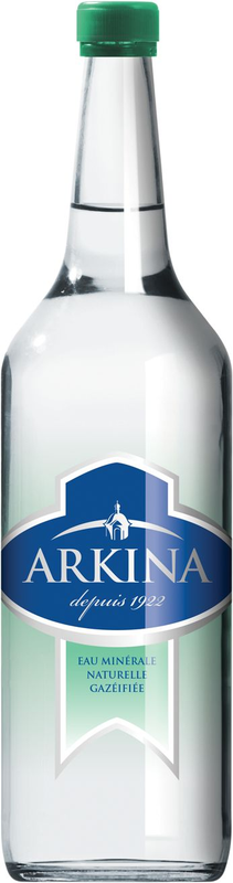 Arkina wenig Co2 grün Glas