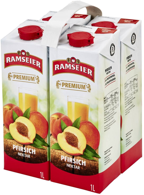 Ramseier Pfirsich Nektar Tetra Prisma Square 4er