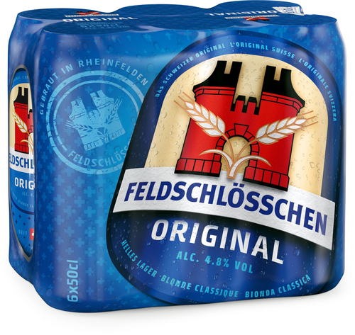 Feldschlösschen Lager Dosen 1x6er