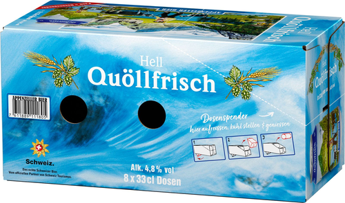 Appenzeller Quöllfrisch Hell 3x8er Dosen