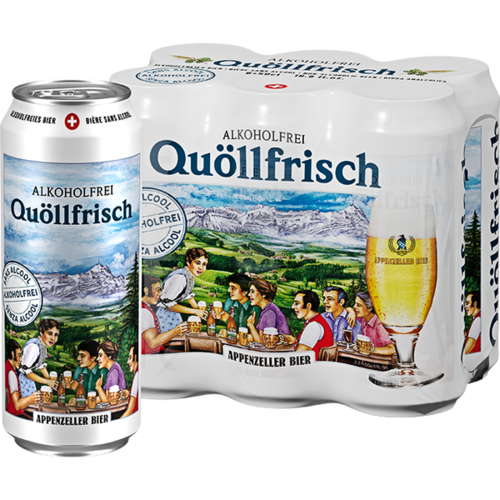 Appenzeller Quöllfrisch Alkoholfrei Dose 4x6er