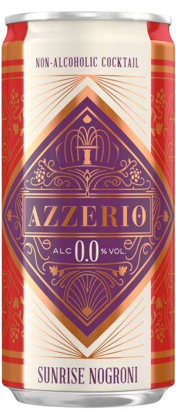 Azzerio Sunrise alkoholfreier Negroni 4x4er

