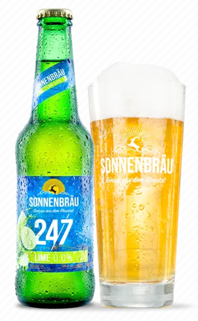 Sonnenbräu alkoholfrei 24/7 Lime