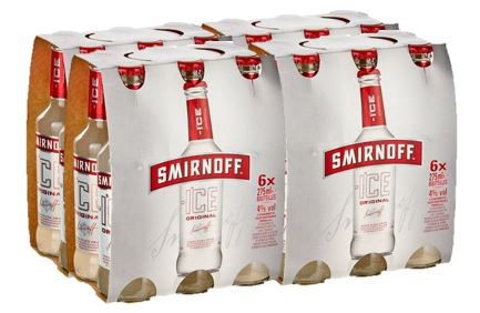 Wodka Smirnoff Ice 4x6er