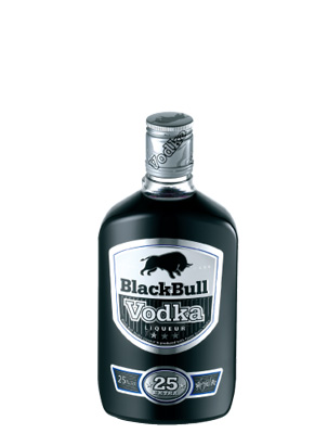 Black Bull Wodka Taschenflacon