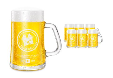 Bierhumpen Henkellglas Feldschlösschen Neu