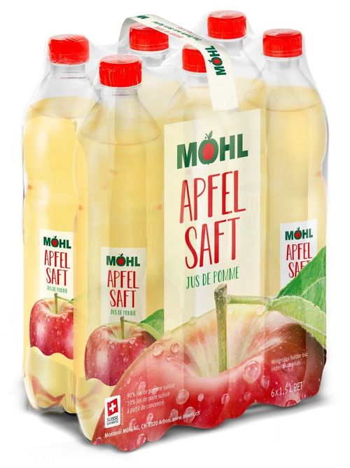 Möhl Apfelsaft Schrumpfpackung