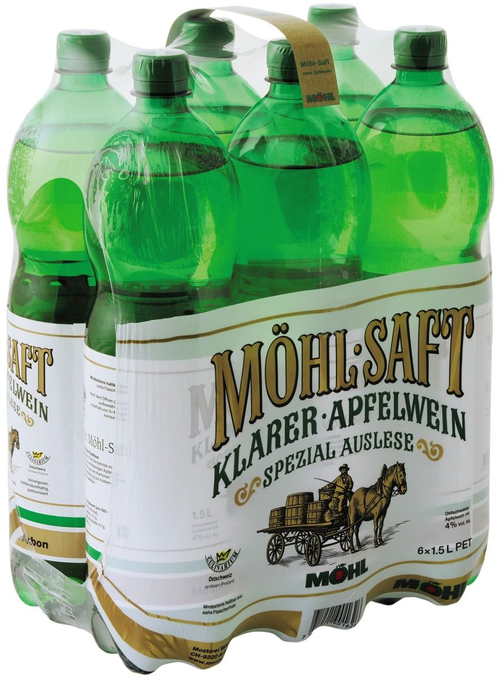 Möhl Saft klar Spezial Pet Schrumpfpackung