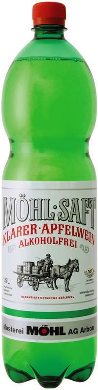 Möhl Saft klar alkoholfrei Pet Schrumpfpackung
