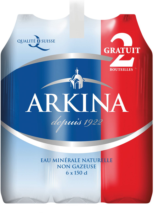 Arkina ohne Co2 blau Pet 6 für 4 Schrumpfpackung