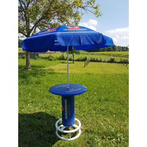 Sonnenschirm Feldschlösschen Alkoholfrei 3.5m quadratisch Doppel-Top