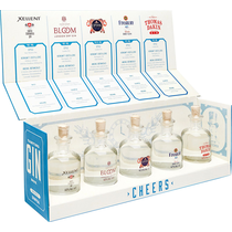Gin O'Clock Gin Tasting Box 5x4cl