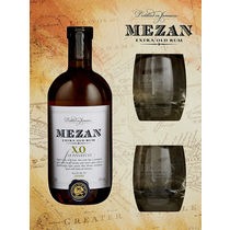 Mezan Rum Jamaica XO Geschenkpackung mit 2 Gl.