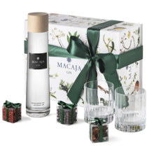 Macaja Gin Geschenkpackung mit 2 Gläser und Botanicals
