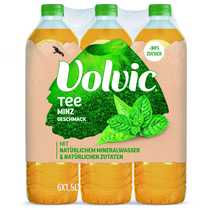 Volvic Pet Grüntee Minze Schrumpfpackung