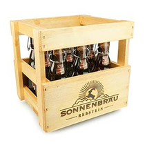 Sonnenbräu Büezer 9er Holzharass