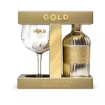 Gin Gold Geschenkpackung mit Glas