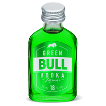 Green Bull Wodka Likör Portionen