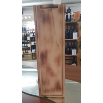 Holzkiste geflammt für 1 x 75cl
